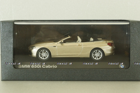 BMW 650i Cabrio (F12) 2010, gold, 80432167080, Jadi 1:43