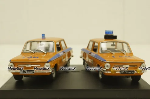 Набор из двух машин Заз-968А Запорожец, ГАИ, Коверсия 1:43