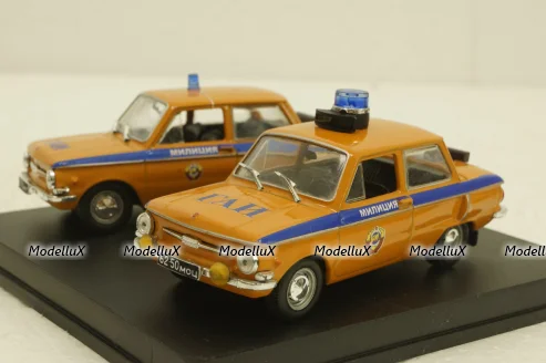 Набор из двух машин Заз-968А Запорожец, ГАИ, Коверсия 1:43