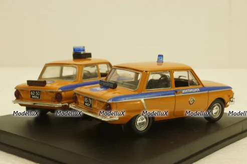 Набор из двух машин Заз-968А Запорожец, ГАИ, Коверсия 1:43
