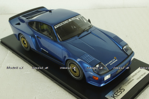 Porsche 930 BiTurbo 3.3 Almeras blue 1983, KE18005A, KESS 1:18