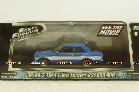 Ford Escort RS2000 MkI 1974. Fast & Furious 6 (2013) из к/ф "Форсаж ", Greenlight  1:43