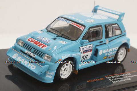 MG Metro 6R4, No.58, RAC Rally, G.Fielding/J.Robinson, 1986, RAC361A, IXO 1:43