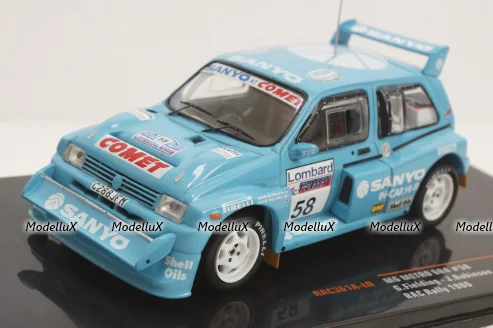 MG Metro 6R4, No.58, RAC Rally, G.Fielding/J.Robinson, 1986, RAC361A, IXO 1:43