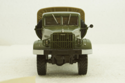 Краз-214В баластний тягач, борт з тентом, хакі, Наш Автопром 1:43