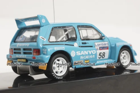 MG Metro 6R4, No.58, RAC Rally, G.Fielding/J.Robinson, 1986, RAC361A, IXO 1:43