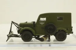 Газ-69, зеленый снегоуборочная №2, конверсия 1:43