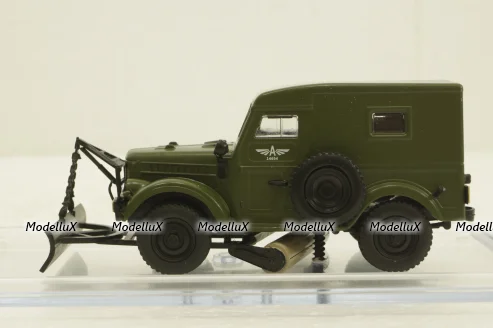 Газ-69, зеленый снегоуборочная №2, конверсия 1:43