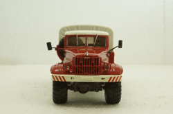 Краз-255В баластний тягач, борт з тентом, червоний, Наш Автопром 1:43