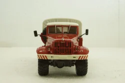 Краз-255В баластний тягач, борт з тентом, червоний, Наш Автопром 1:43