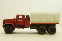 Краз-255В баластний тягач, борт з тентом, червоний, Наш Автопром 1:43
