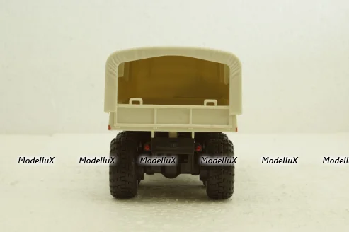Краз-255В баластний тягач, борт з тентом, червоний, Наш Автопром 1:43