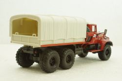 Краз-255В баластний тягач, борт з тентом, червоний, Наш Автопром 1:43