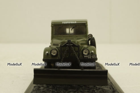 Газ-69, зеленый снегоуборочная, конверсия 1:43