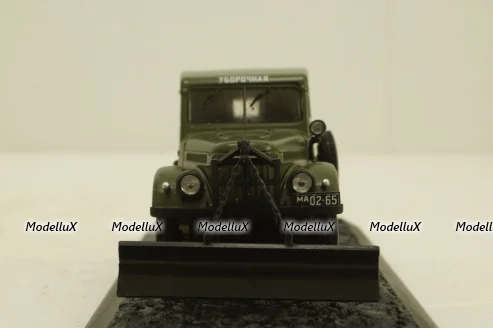 Газ-69, зеленый снегоуборочная, конверсия 1:43
