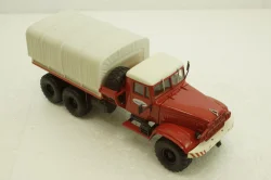 Краз-255В баластний тягач, борт з тентом, червоний, Наш Автопром 1:43