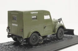 Газ-69, зеленый снегоуборочная, конверсия 1:43