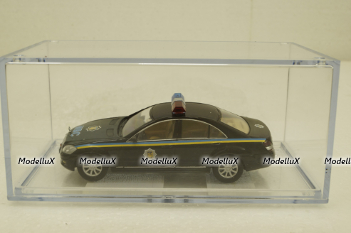 Mercedes S500 W221 black, милиция Украины, Конверсия 1:43
