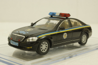 Mercedes S500 W221 black, милиция Украины, Конверсия 1:43