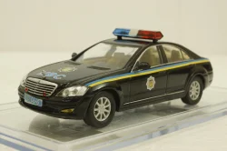 Mercedes S500 W221 black, милиция Украины, Конверсия 1:43