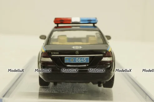 Mercedes S500 W221 black, милиция Украины, Конверсия 1:43
