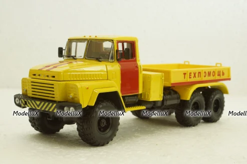 Краз-260В, Техпоміч баластний тягач, жовтий, Н954, Наш Автопром 1:43