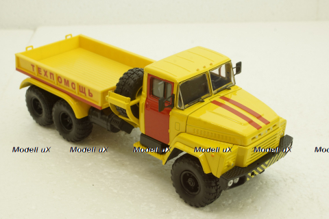 Краз-260В, Техпоміч баластний тягач, жовтий, Н954, Наш Автопром 1:43