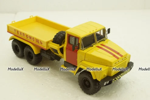 Краз-260В, Техпоміч баластний тягач, жовтий, Н954, Наш Автопром 1:43