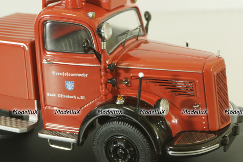 Mercedes L6600 fire engine with a crane, 03101, Schuco 1:43
