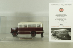 ПАЗ-651 ГЗА "Артек" вишневый, 165106, DiP Models 1:43
