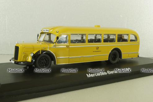 Mercedes O 6600 post bus 1951, yellow, 06730, Schuco 1:43