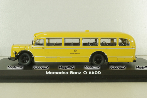 Mercedes O 6600 post bus 1951, yellow, 06730, Schuco 1:43