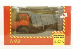 Белаз-7540 карьерный самосвал, красный/серый, Н004, Наш Автопром 1:43