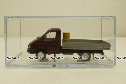 Газ-3302 Газель  бортовой, бордовый/серый, Конверсия 1:43