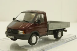 Газ-3302 Газель  бортовой, бордовый/серый, Конверсия 1:43
