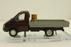 Газ-3302 Газель  бортовой, бордовый/серый, Конверсия 1:43