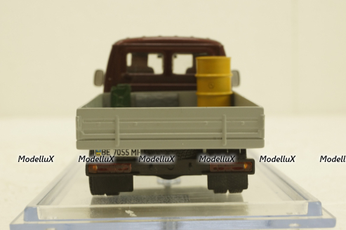 Газ-3302 Газель  бортовой, бордовый/серый, Конверсия 1:43