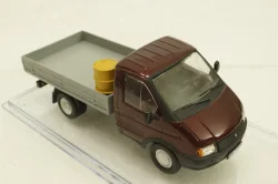 Газ-3302 Газель  бортовой, бордовый/серый, Конверсия 1:43