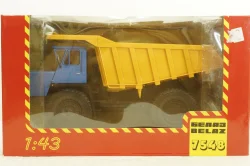 Белаз-7548 карьерный самосвал, синий/желтый, Н010, Наш Автопром 1:43