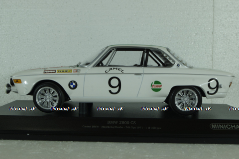 BMW 2800 CS #9 24h Spa 1971 Moorkens, Haxhe, 24H SPA 1971, 155712709, Minichamps 1:18