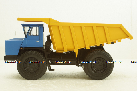 Белаз-7548 карьерный самосвал, синий/желтый, Н010, Наш Автопром 1:43