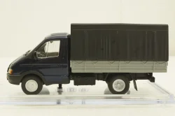 Газ-3302 Газель бортовой с тентом синий/серый, Конверсия 1:43