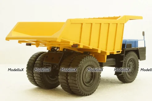 Белаз-7548 карьерный самосвал, синий/желтый, Н010, Наш Автопром 1:43