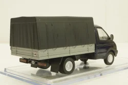 Газ-3302 Газель бортовой с тентом синий/серый, Конверсия 1:43