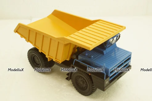 Белаз-7548 карьерный самосвал, синий/желтый, Н010, Наш Автопром 1:43