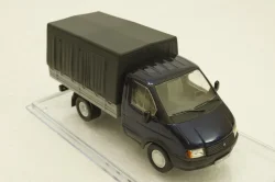 Газ-3302 Газель бортовой с тентом синий/серый, Конверсия 1:43