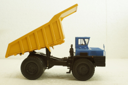 Белаз-7548 карьерный самосвал, синий/желтый, Н010, Наш Автопром 1:43