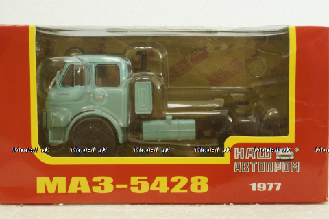Маз-5428 тягач 1977г, голубий, Н700, Наш Автопром 1:43