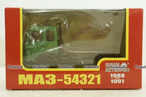 Маз-54321 тягач 1988г, зелений, Н794, Наш Автопром 1:43