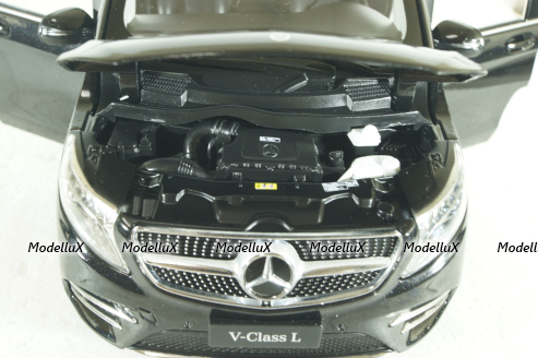 Mercedes V260L MPV(W447) 2023, Black, V-Class, QALCN89911150, Mercedes Dealer Edition 1:18 